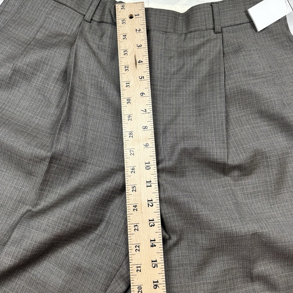 Bill Blass Dress Pants Mens‎ 100% Wool Size 36R Brown Checks Pleated NEW - Picture 16 of 16